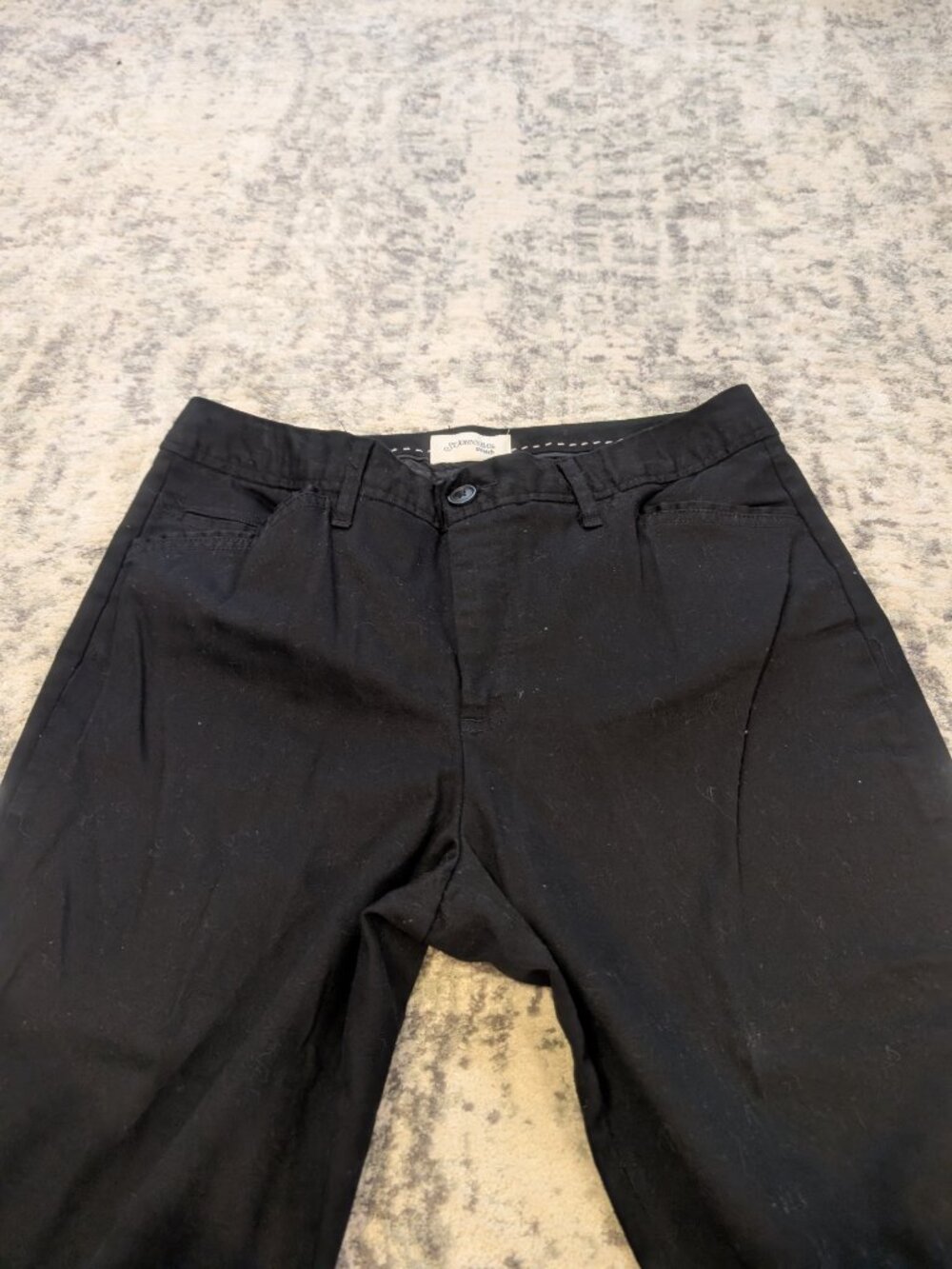 St. John's Bay Stretch Black Capri Pants Women's Size 12 Classic Casual Crop - Picture 4 of 10